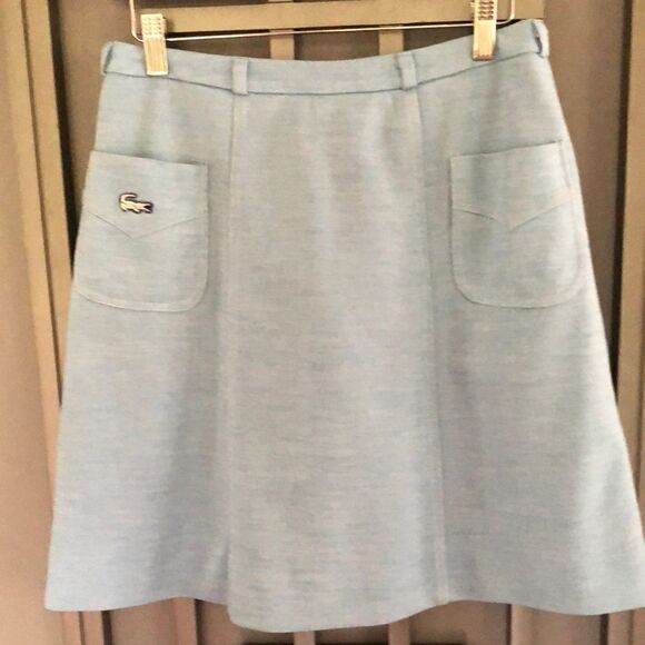 AS IS Vintage Heather light blue lined skirt - Picture 1 of 10
